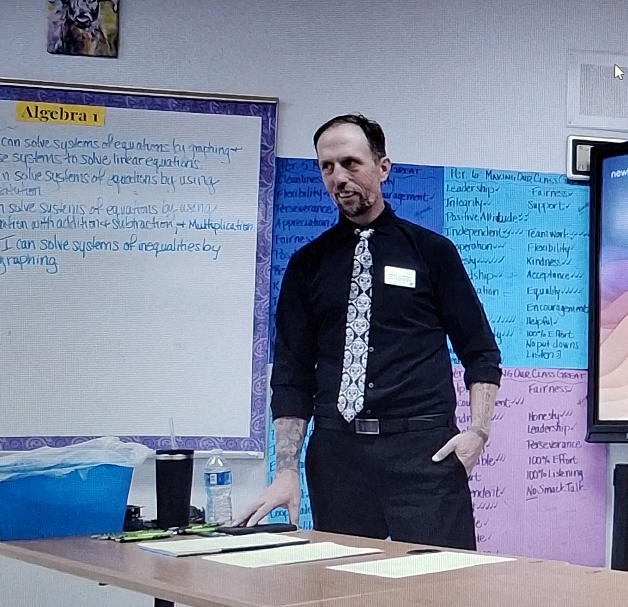 Shaun McClure presenting at a speaking engagement